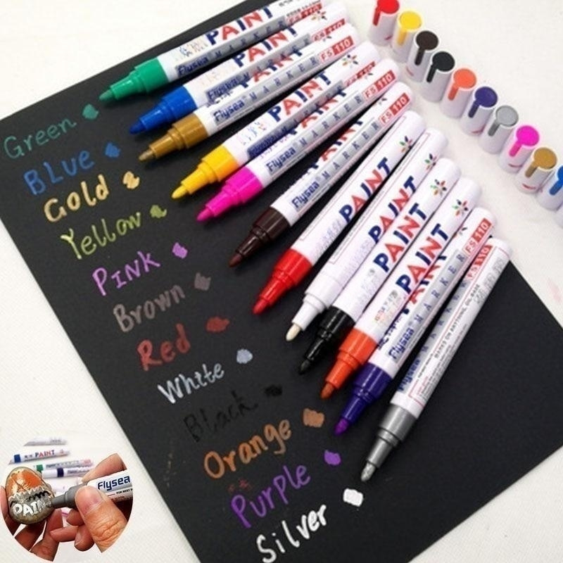 4pcs Staedtler 317m Colored Marker Pen Oily Marker Pens Stationery School  Office Supplies Quick-dry Waterproof Permanent Markers - Paint Markers -  AliExpress