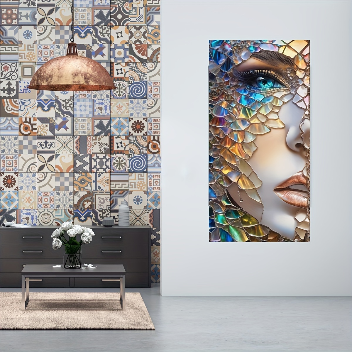 A la venta Espejo mosaico decorativo abstracto! 80 x 80