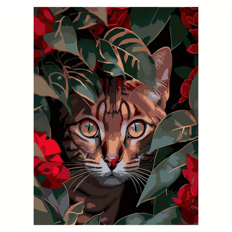 1pc Te Gatto Soriano Modello Animale Kit Pittura Diamante - Temu Switzerland