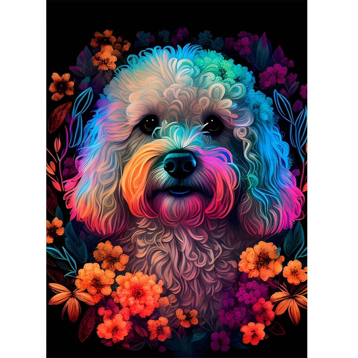Cartoon Dog Diamond Painting Kit Arte Principiantes Pintura - Temu