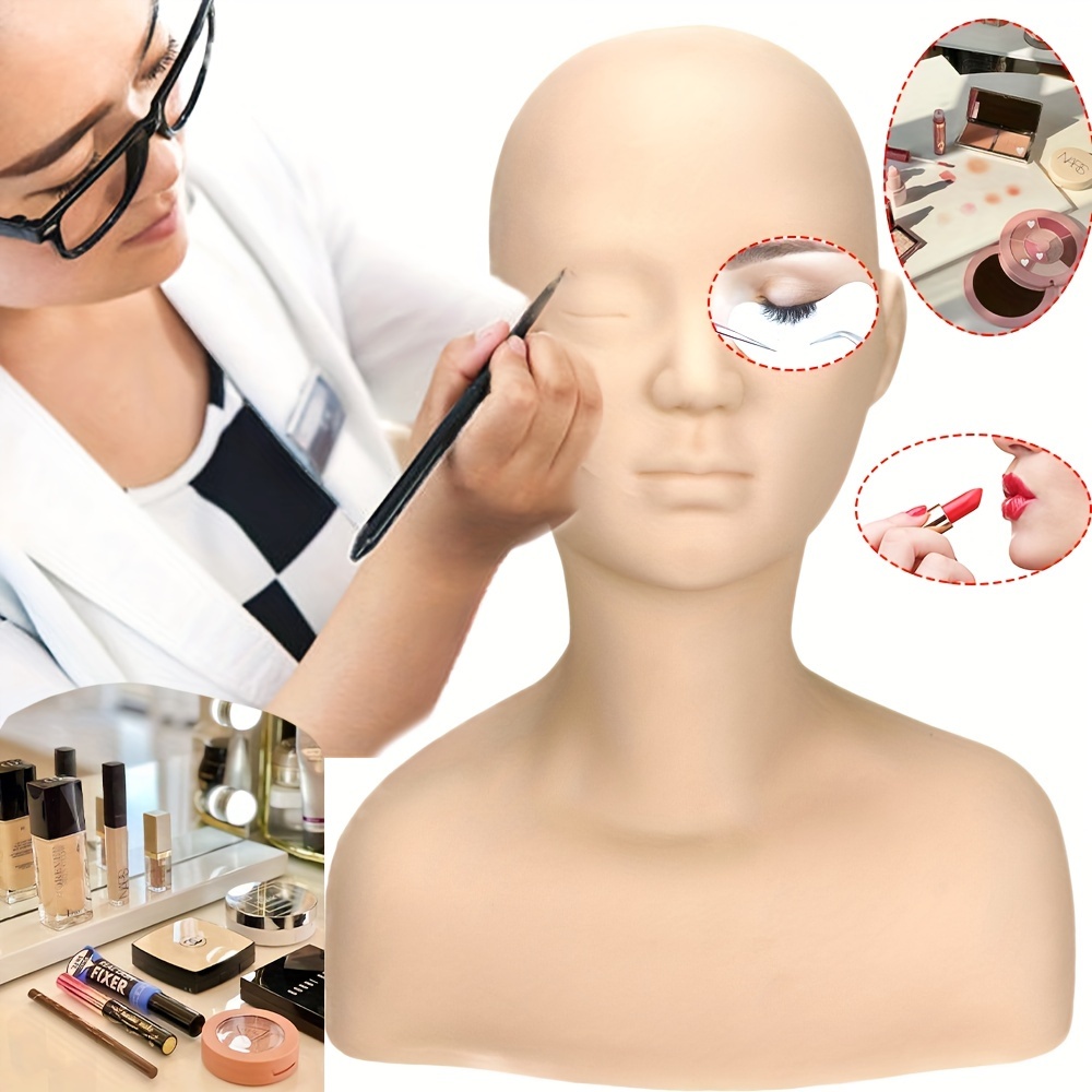 Female Bald Mannequin Head Professional Stable Make Up - Temu