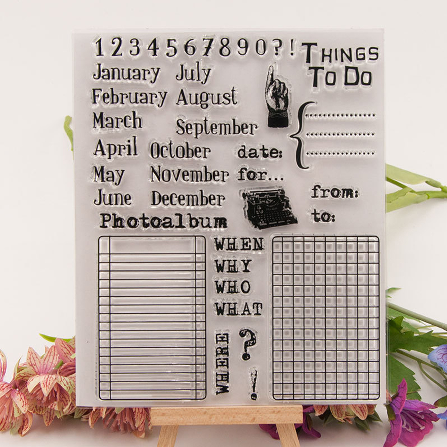 1pc Calendar Design Random Stamp