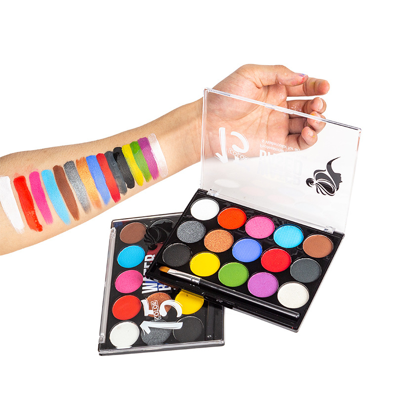 Water Soluble Body Face Palette Painting Human Based Facepaint Makeup Kit  Professional Clown Pigment Powder Child
