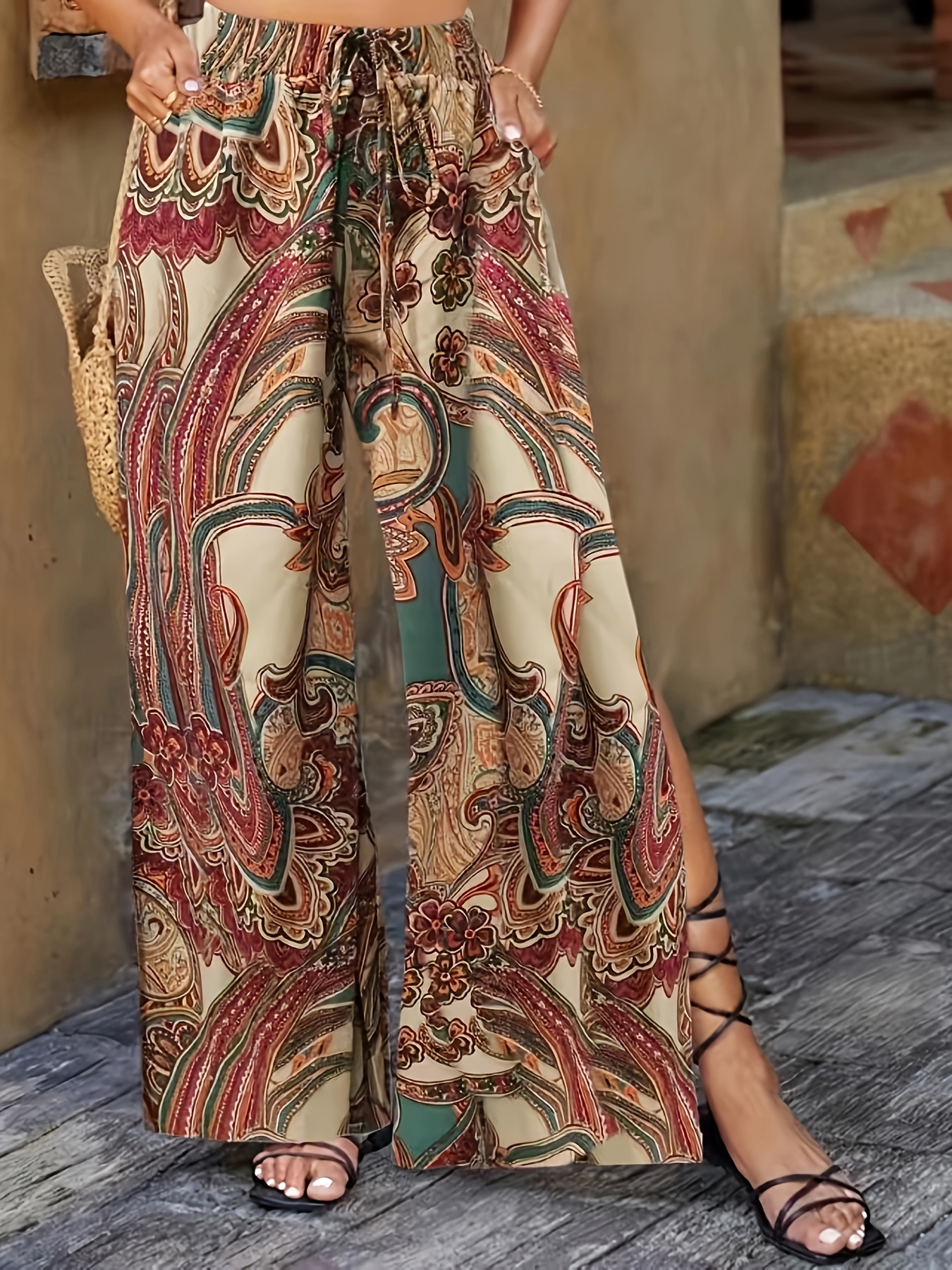 Boho Paisley Pants - Temu