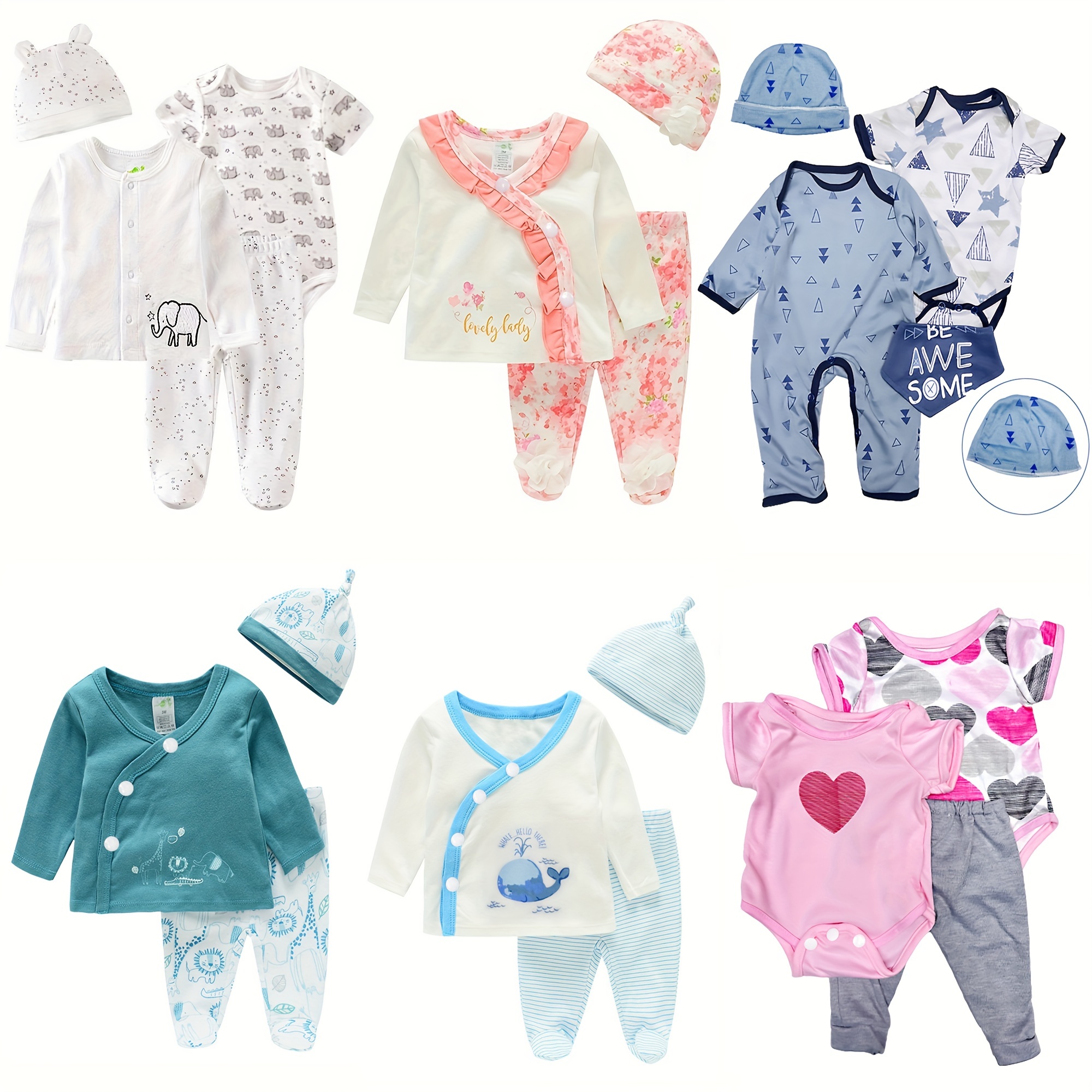  Reborn Baby Dolls Clothes Boy Blue Outfits for 20- 22 Reborn  Doll Boy Clothing : Toys & Games
