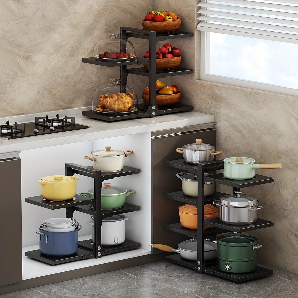 Kitchen Storage Cabinets — The Best Pot Rack and Cabinet