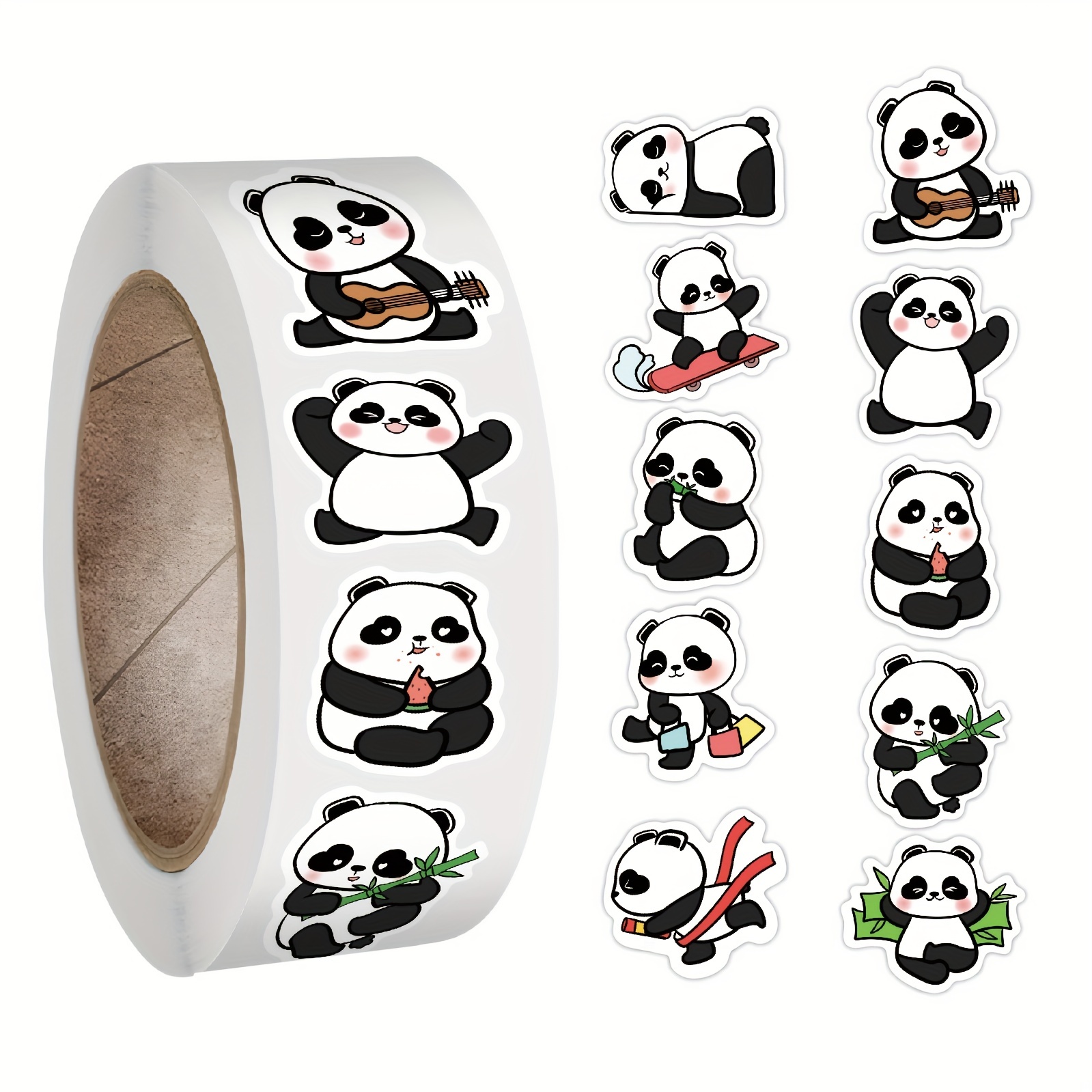 Laptop Water Bottle, Guitar Stationery, Panda Stickers, Panda Gadget