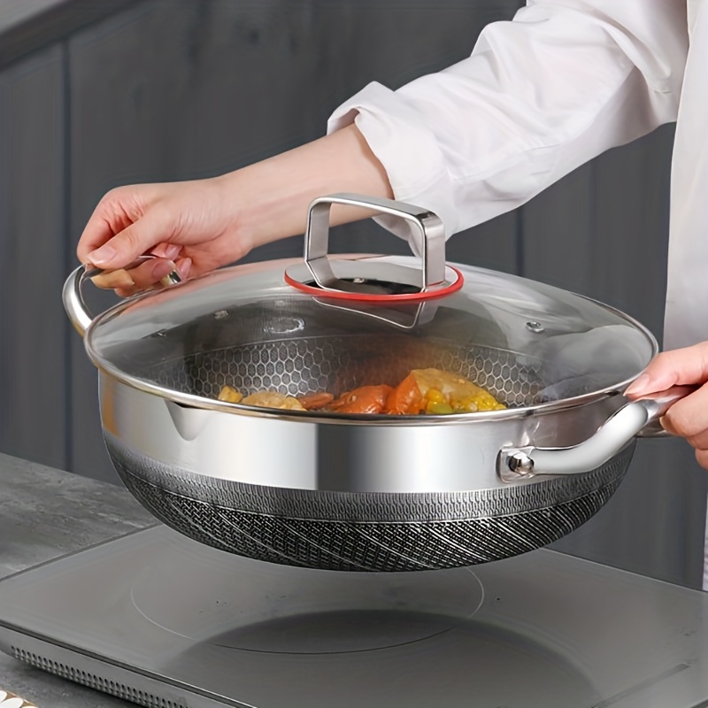 Non-stick Aluminum Stock Pot With Lid - Perfect For Gas Stovetop And  Induction Cooker - Kitchen Utensils And Gadgets For Easy Cooking And  Healthy Meals - Temu Japan
