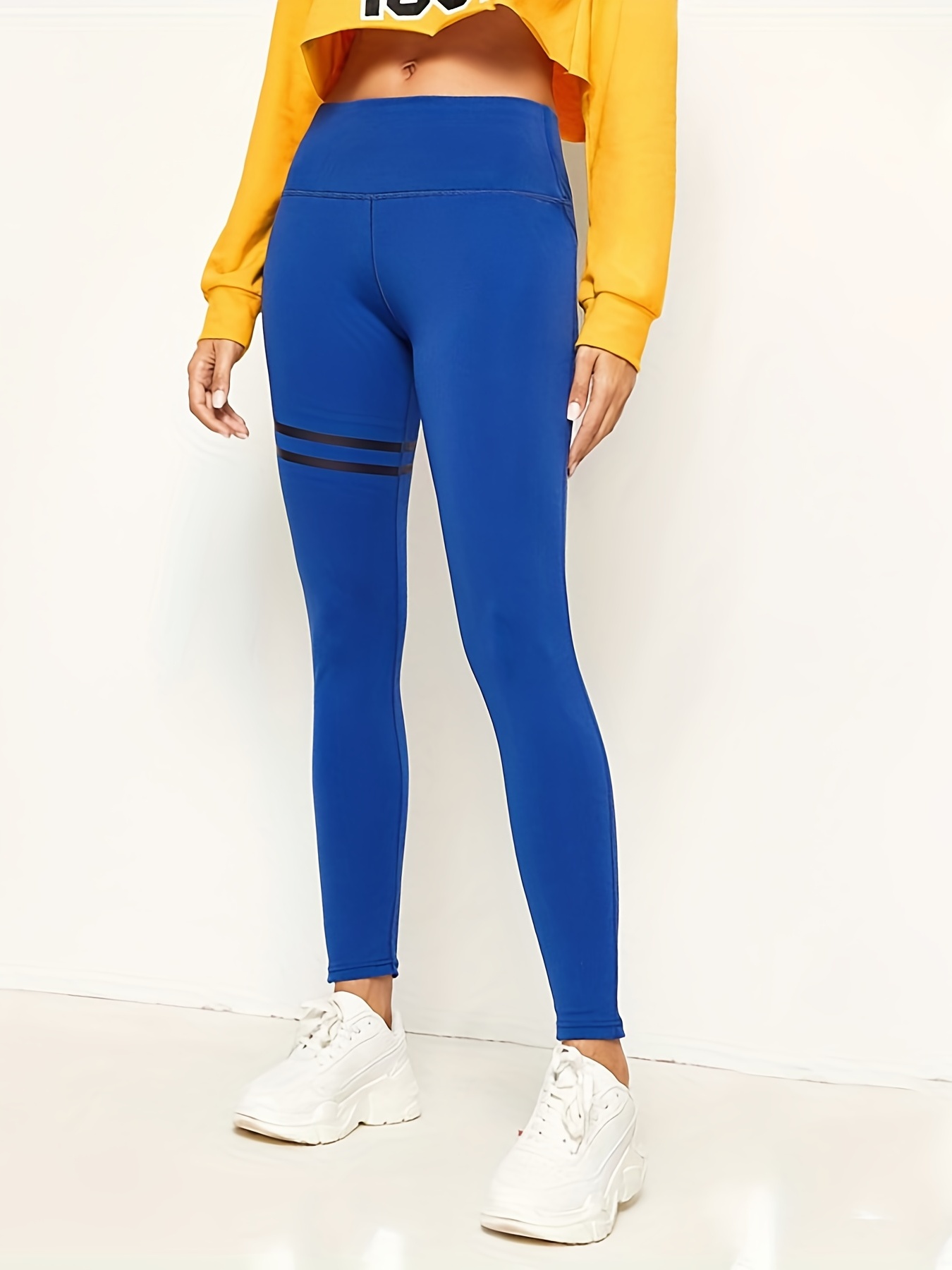 High Elastic Leggings Pant Women Solid Stretch Kuwait