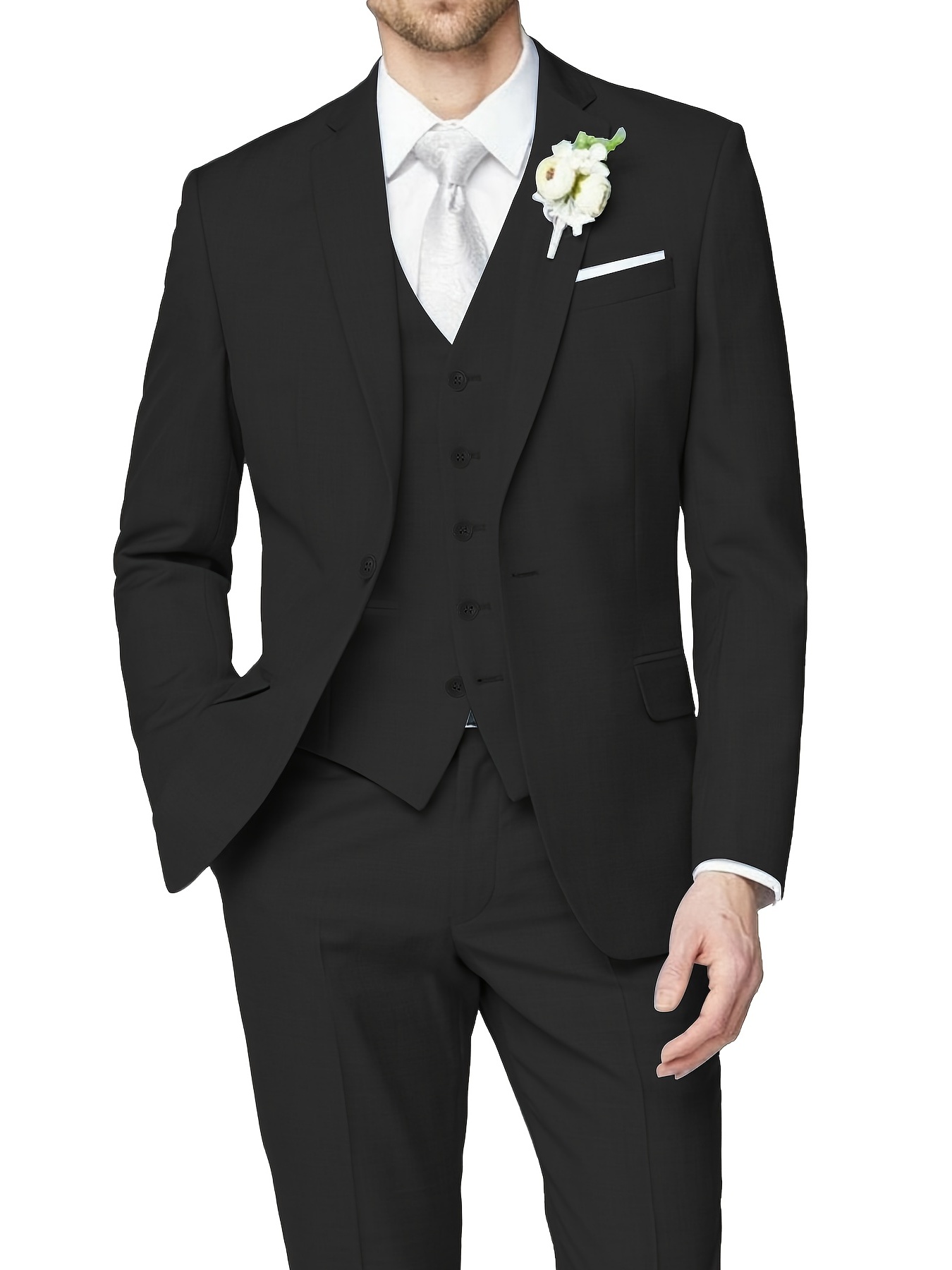 Men's Red Velvet Elegant Suit, Casual Style, Gentleman's Business Suit