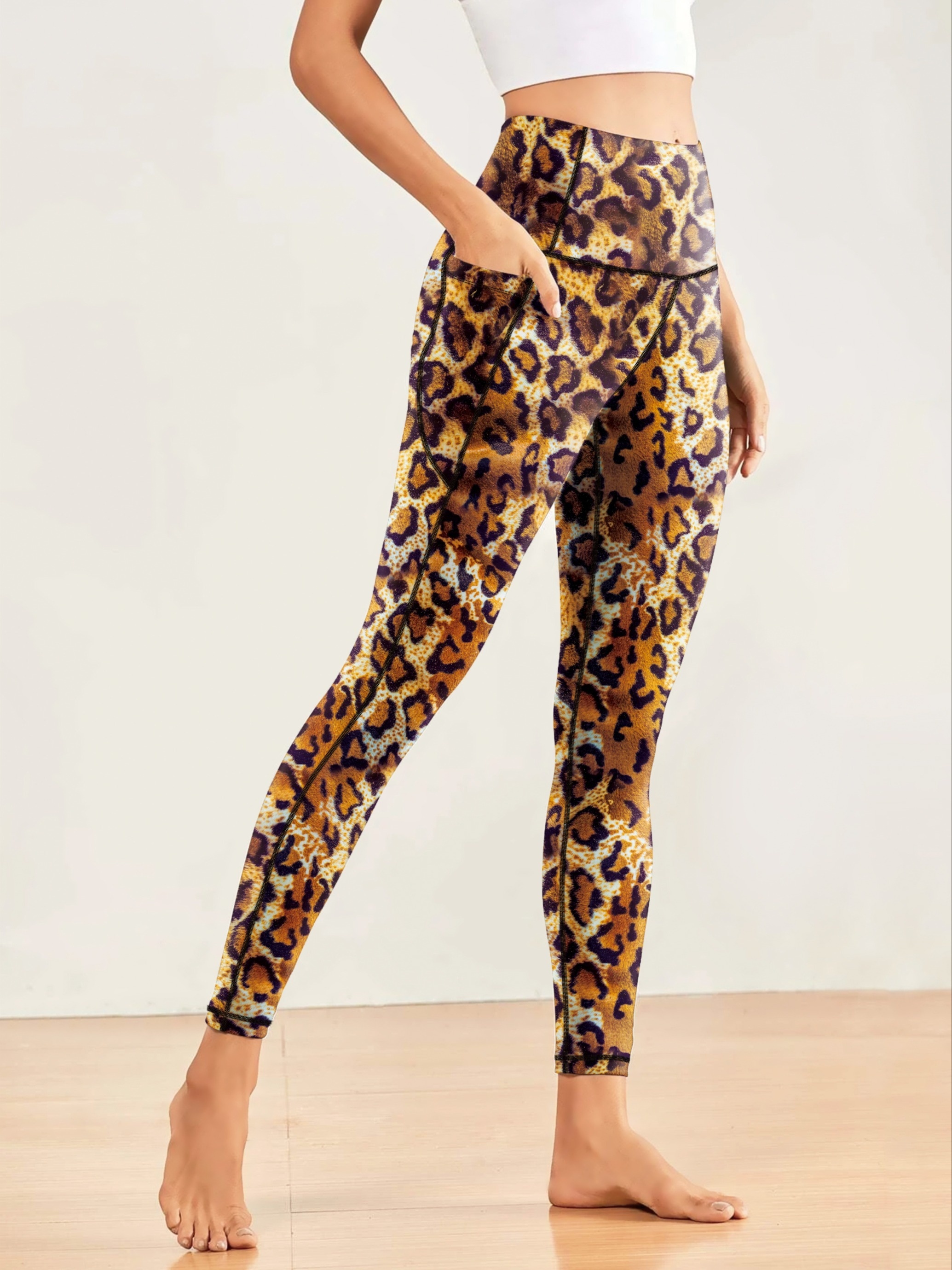 Tiger Women's Leggings With Pockets