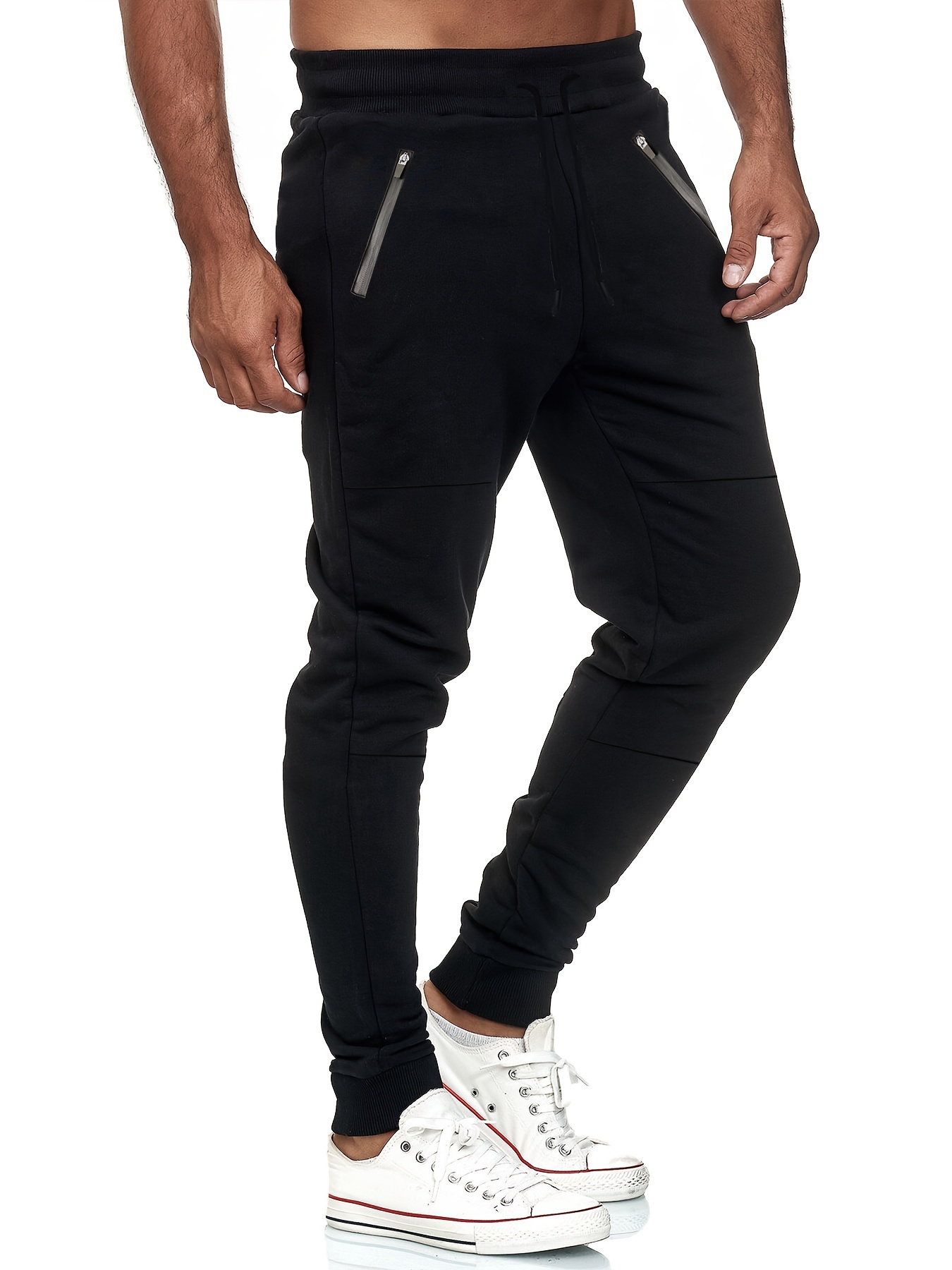 Slim Fit Mens Athletic Pants - Temu