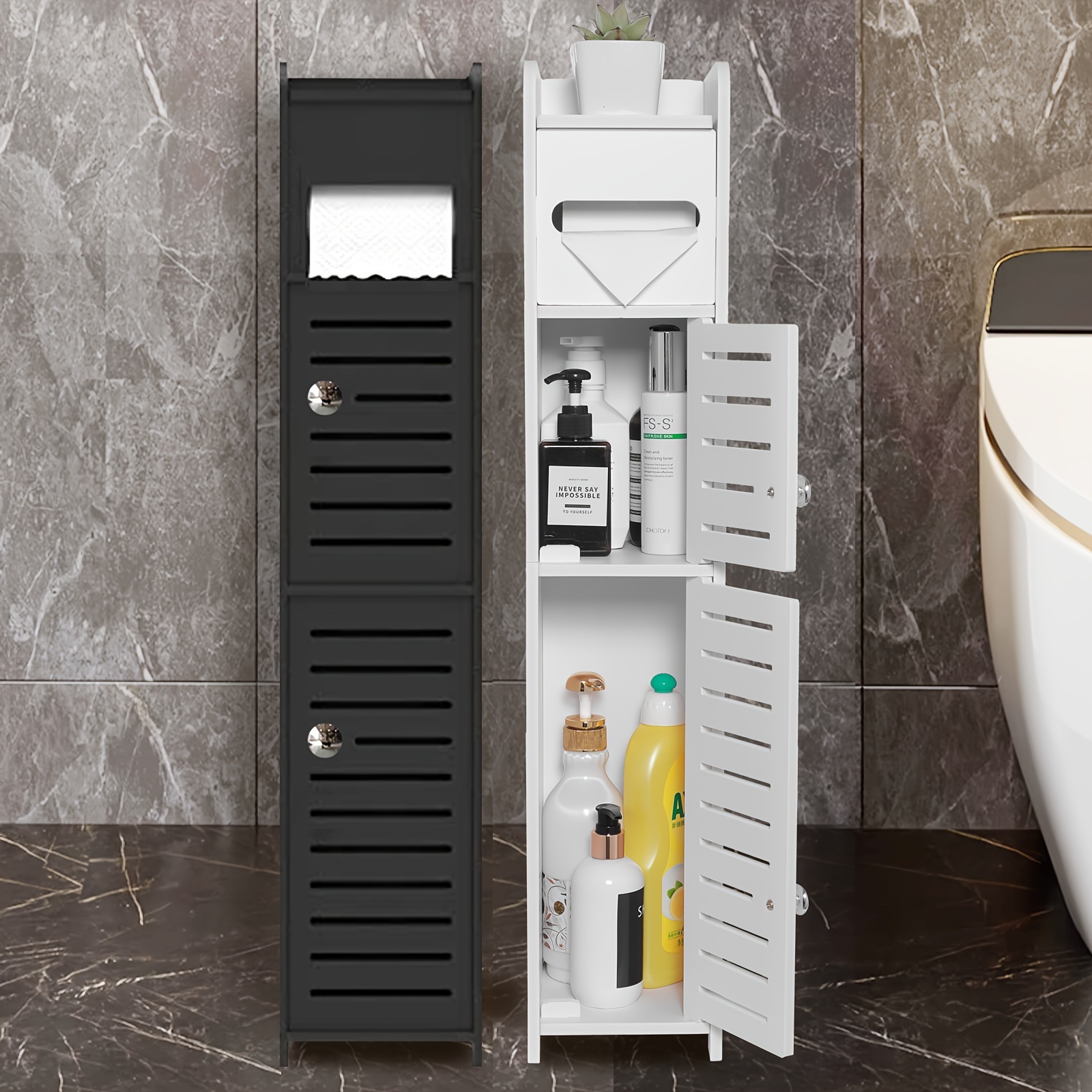 TuoxinEM Small Bathroom Storage Cabinet for Small Spaces, Over The