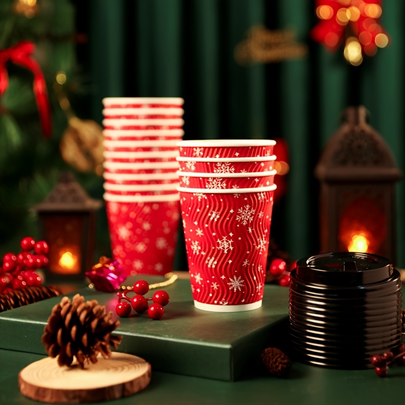 Starbucks Coffee Disposable Paper Cups 50 Pack 12oz Tall Christmas