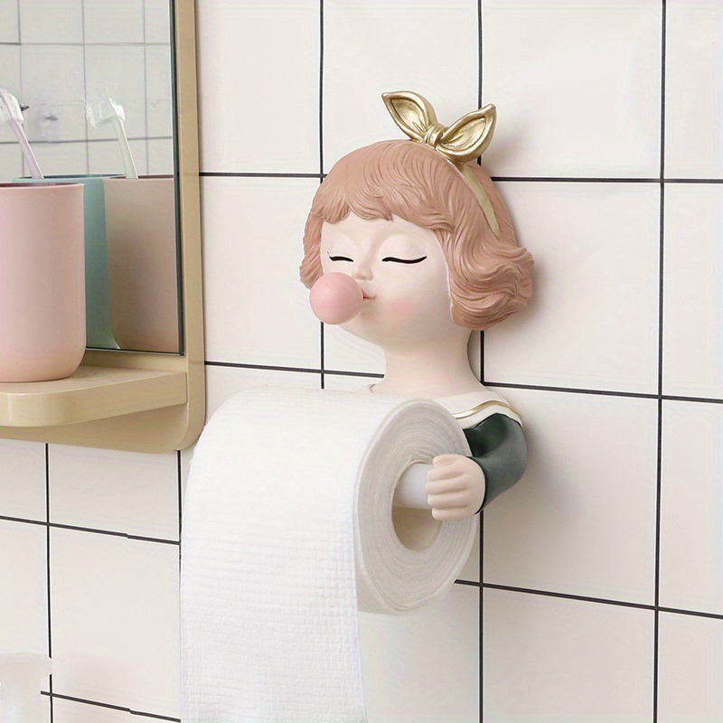 Wall mounted Toilet Paper Holder: Keep Bathroom Neat - Temu