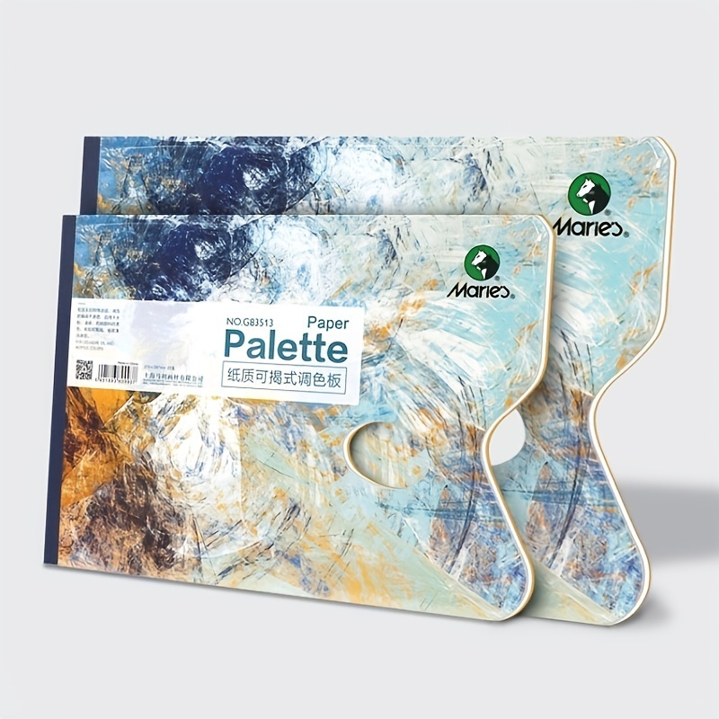 20/30 Sheets 9.8 x 13.8 Washable Tear Paper Paint Pad, Disposable  Watercolor Palette Paper, Oil Painting Double Sided Palette, Can Be Used  For Fine