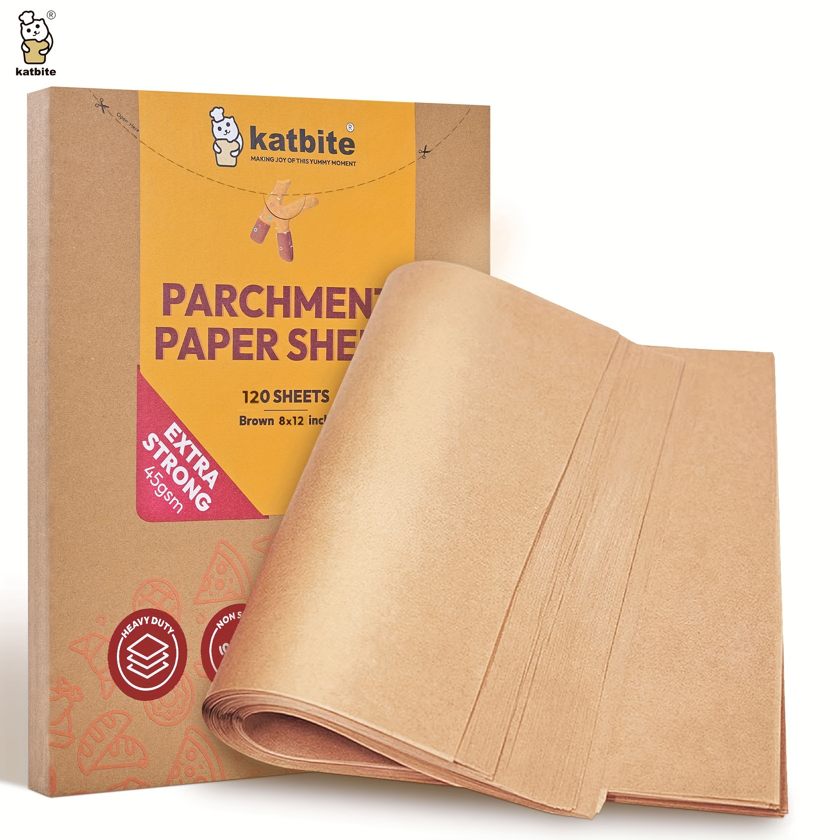 2Pcs Parchment Paper Roll for Baking, 12 in x 315 in, Heavy Duty