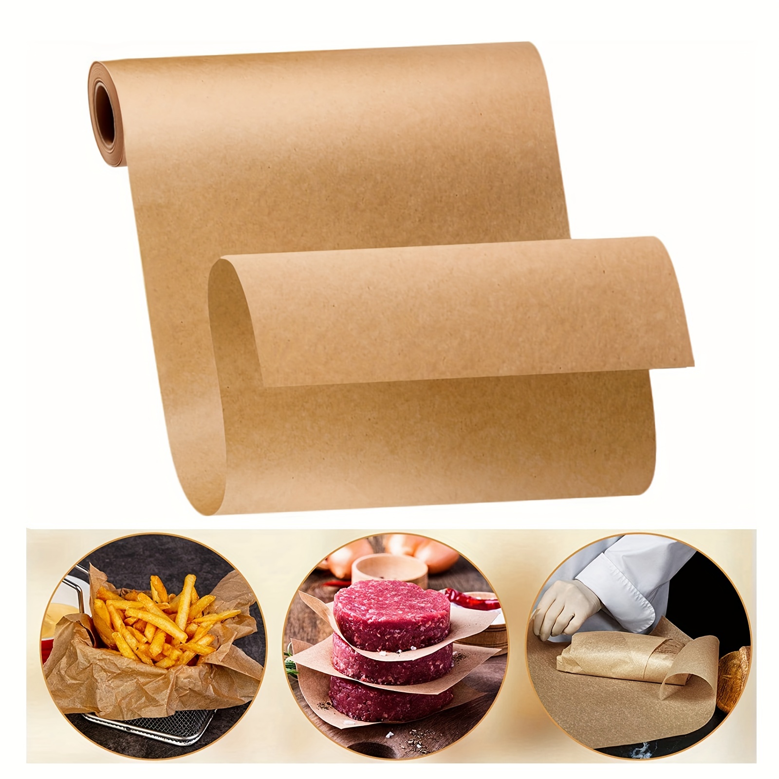 Parchment Paper Roll For Baking, Reusable Food Grade Waterproof And  Oilproof Wax Paper, Heavy Duty Roasting Pan Liner For Oven Air Fryer  Kitchen Barbecue - Temu