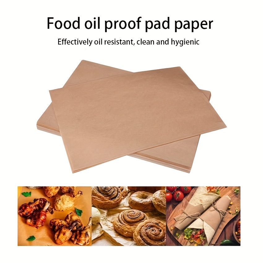 50pcs disposable air fryer paper, long baking sheet oven paper, kitchen  baking supplies, baking tools, baking paper