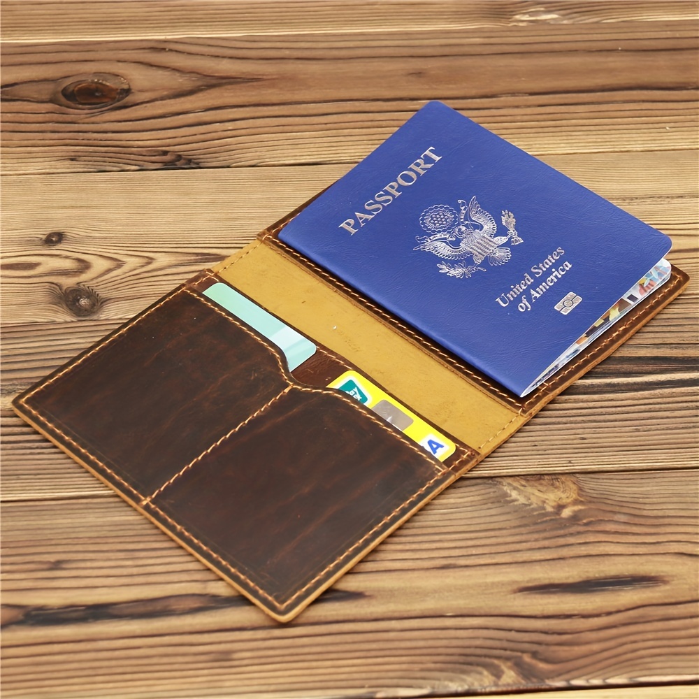 New Passport Holder Passport Wallet Rfid Blocking For Men And Women Designer  Passport Cover - Temu Italy