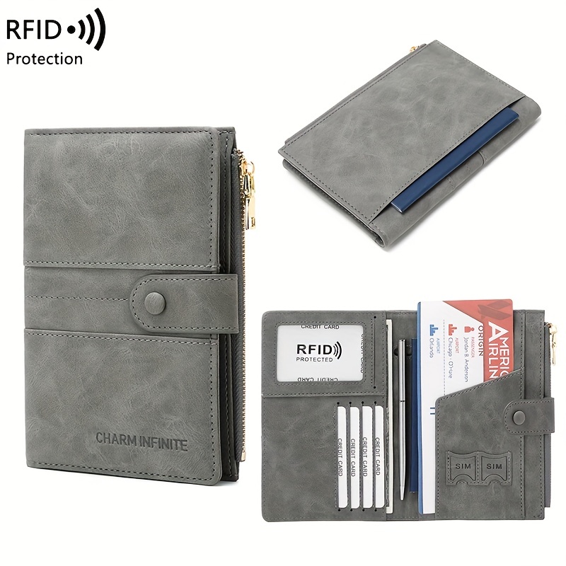 Passport Holder Rfid Anti furto Porta Passaporto Porta - Temu Italy