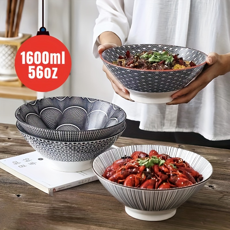 Ramen Bowl With Cover Instant Noodle Bowls Casserole Ramekin - Temu