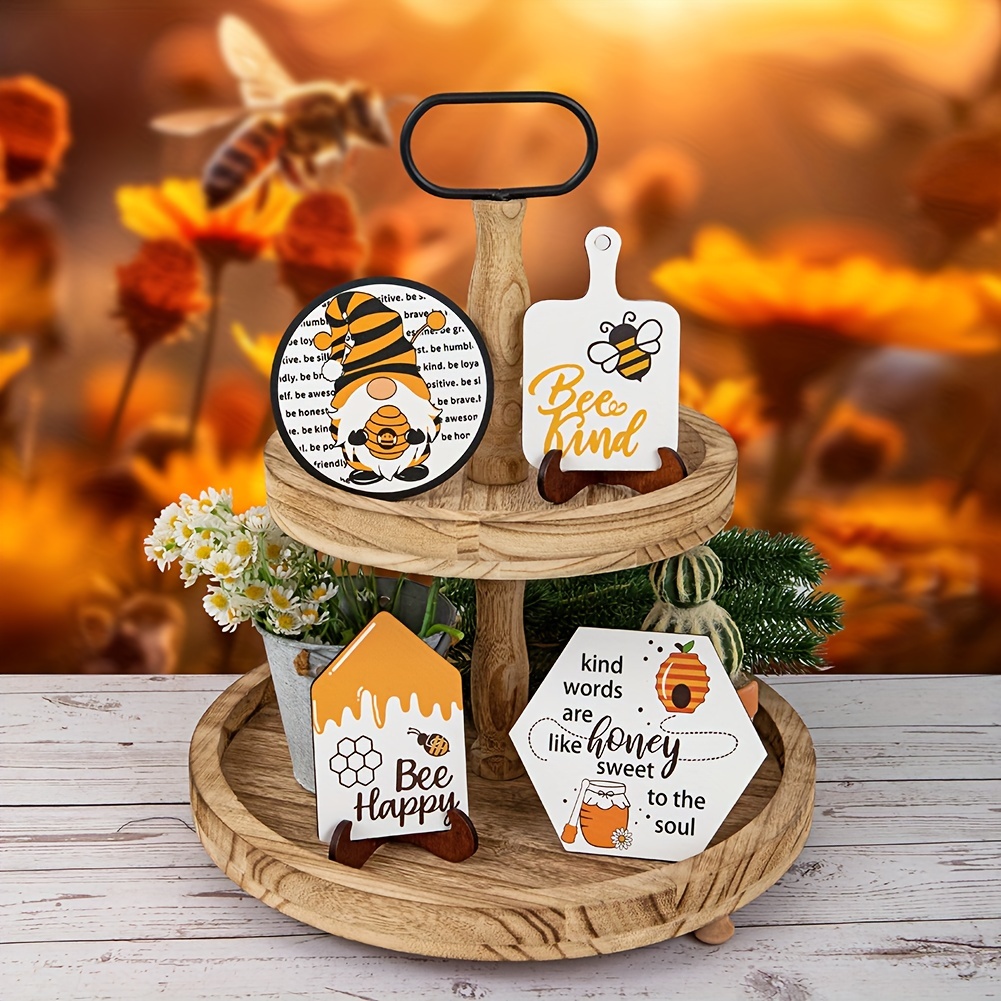 Tiered Tray garden Honey Pastoral Bee Style Set Layered - Temu