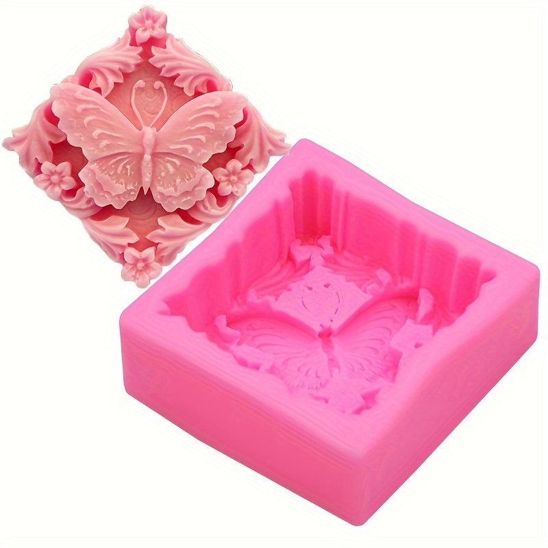 Silicone Pipe Tube Column Mold Embed Cute Soap Making Supplies Candle  Making Supplies Tools For DIY tool New - Butterfly 