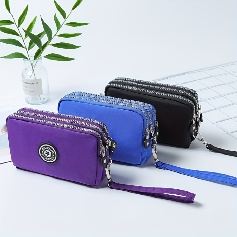 Simple Long Clutch Purse, Casual & Lightweight Large Capacity Wallets,  Portable Storage Bag With Pendant - Temu