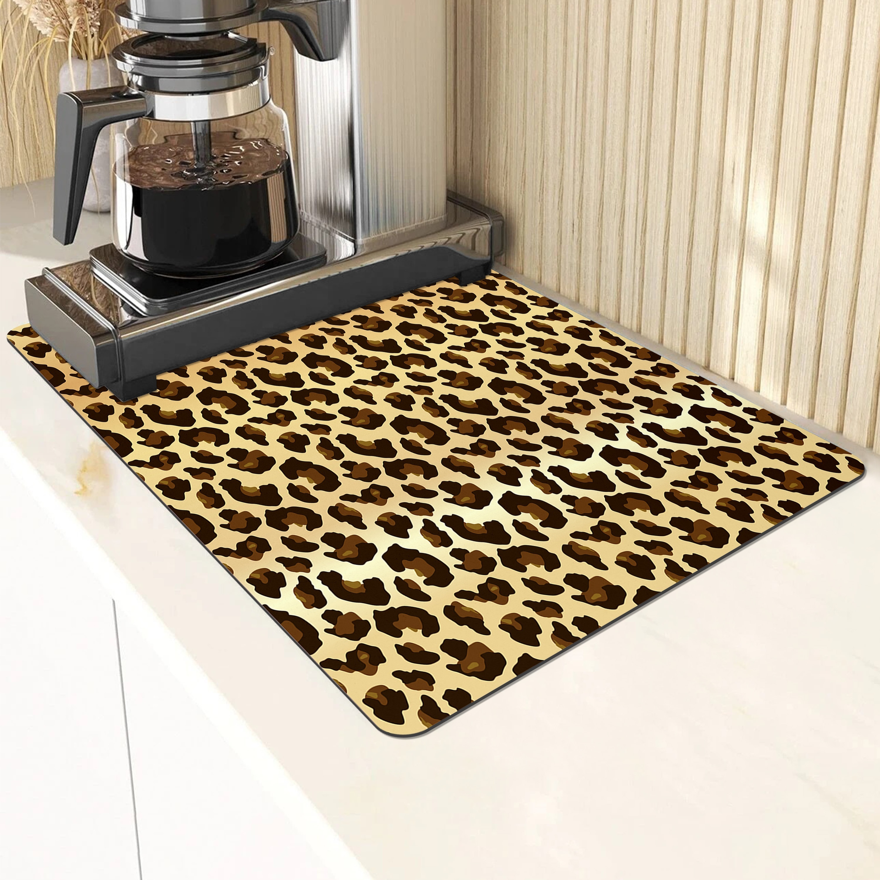 Kitchen Cleaning Towels, Black And White Leopard Print Scenery Kitchen Cleaning  Towels, Strong Water Absorption, Easy To Clean, Used For Kitchen Utensil  Cleaning And Countertop Wiping, Ultra-fine Fiber Cleaning Cloth, Scouring  Pad 