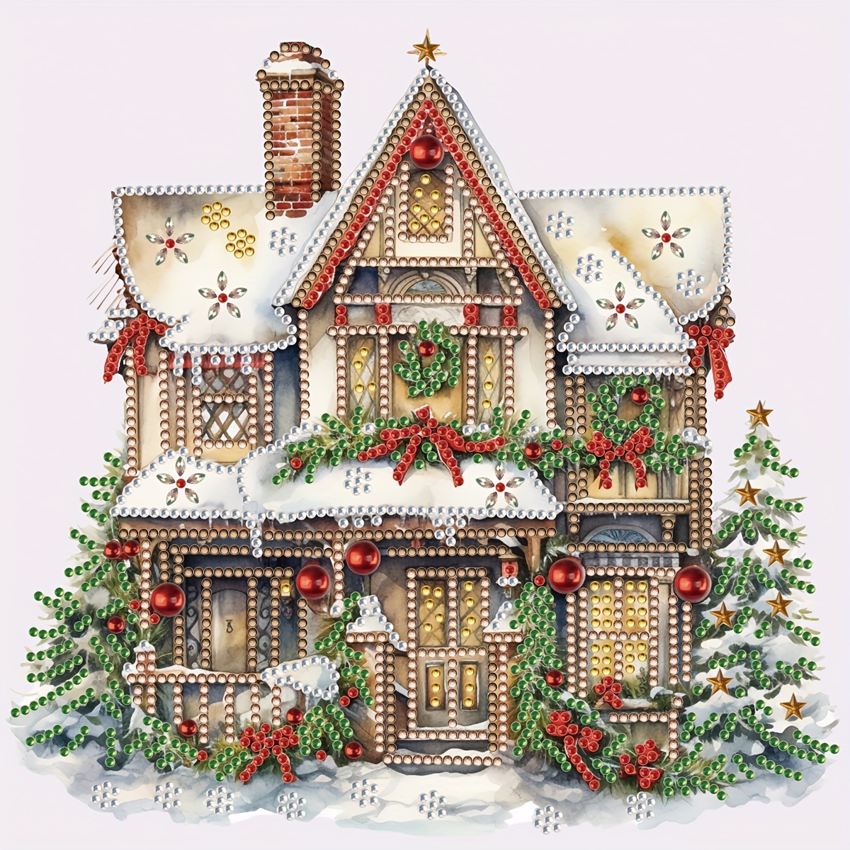 #1 DIY Diamond Art Painting Kit - Christmas Village | Diamond Painting Kit | Diamond Art Kits for Adults | Diamond Art Club