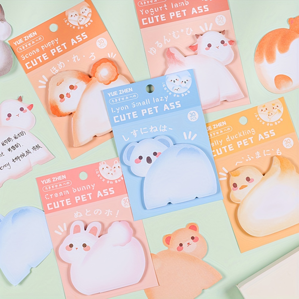 Cute Pet Special shaped Combination Sticky Notes Student - Temu