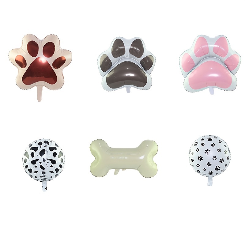 Dog Paw Latex Balloons Cow Footprint Balloons For Pet Puppy - Temu
