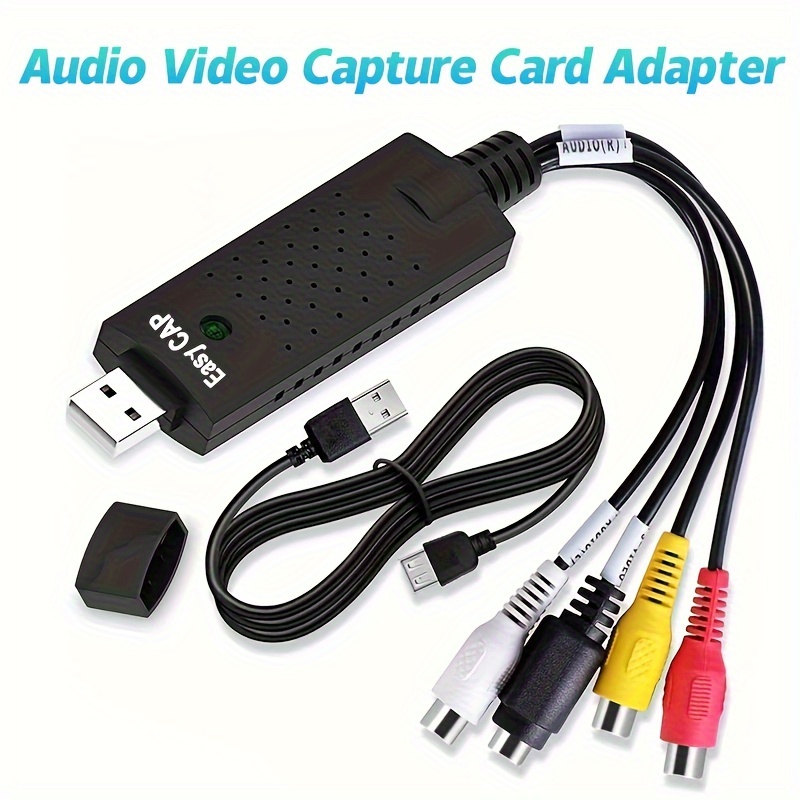Convertidor RCA a HDMI, AV2Hdmi 1080P RCA compuesto CVBS AV a HDMI Video  Audio Caja Convertidor para PS2 Wii Xbox VHS VCR Cámara Reproductores de  DVD