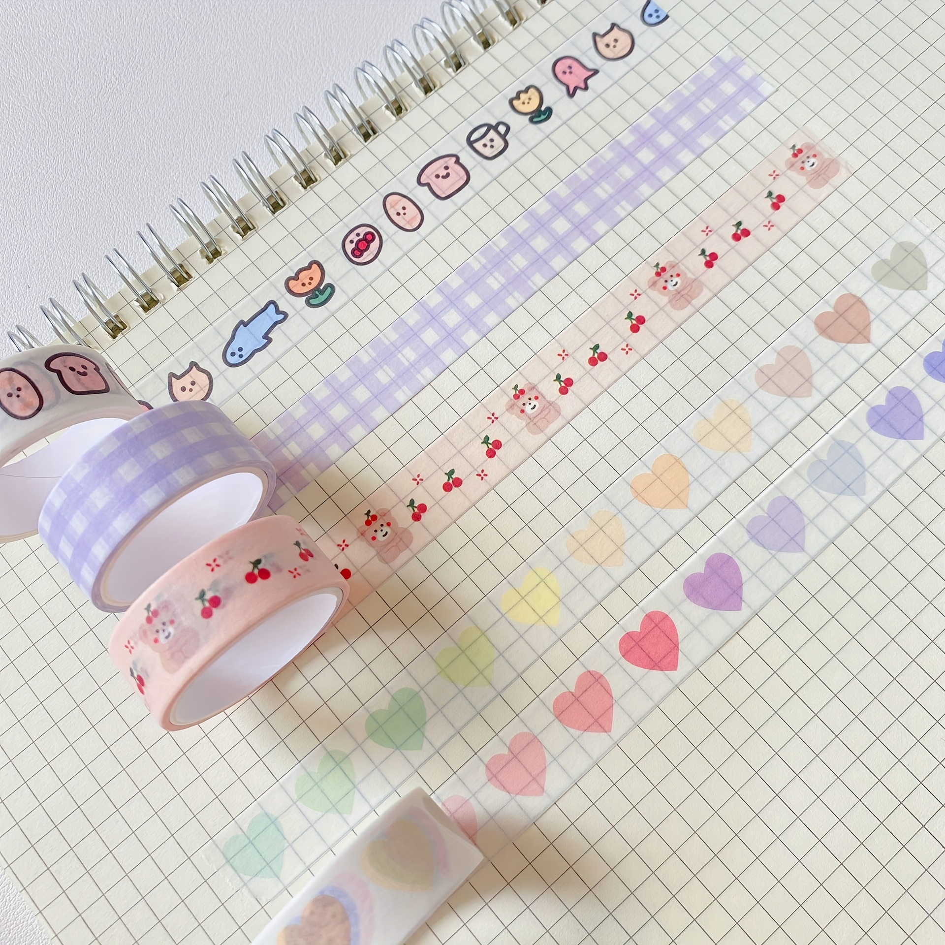 1pc Cute Cat Washi Tape 15mm X 5m Cartoon Paper Adhesive Marker Tapes Album  Diary Decoration