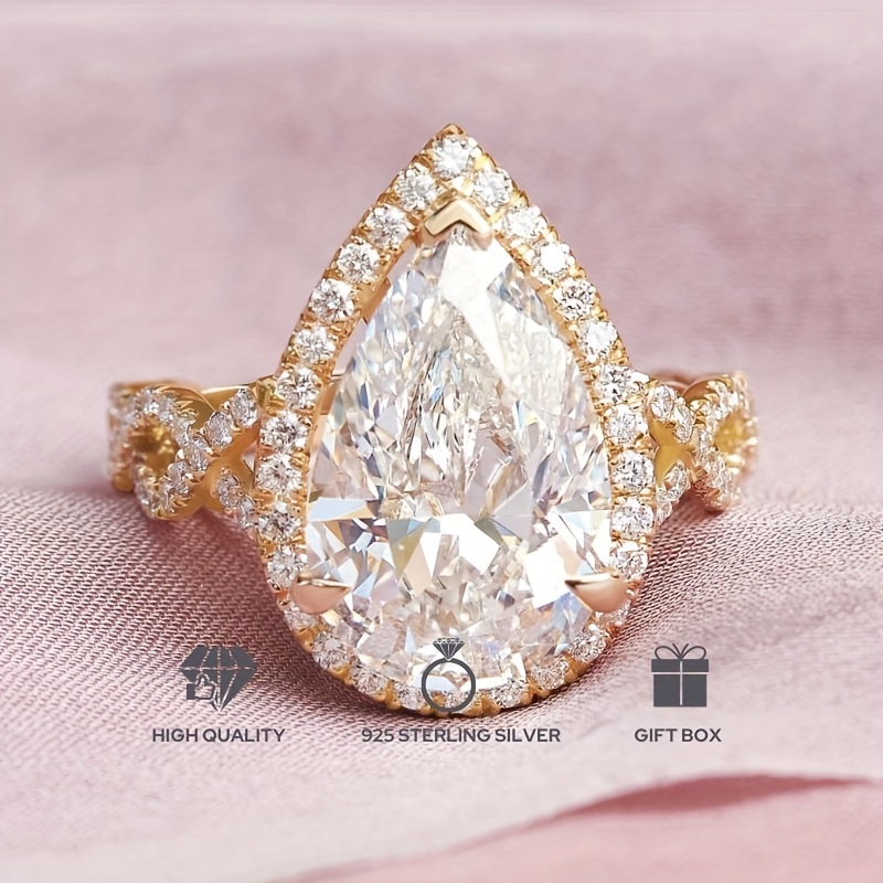 Engagement Rings Pear Shaped - Temu