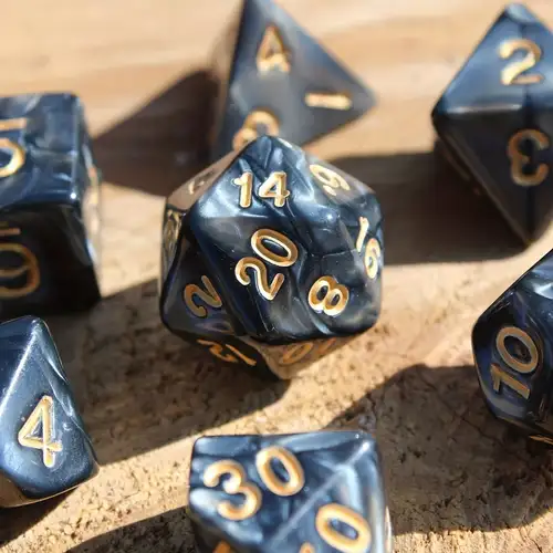 15 Peças Conjunto Completo de Dados RPG Poliédricos Esféricos D3