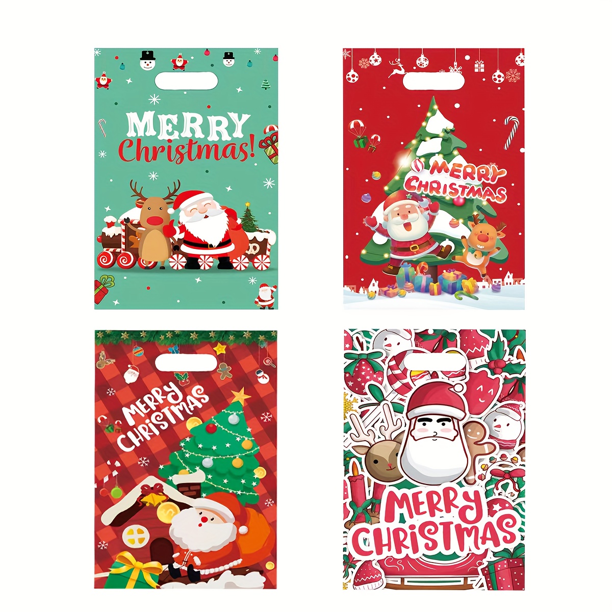 Christmas Stocking Gift Bags, Cute Cartoon Ziplock Bags, Cookie Candy  Creative Gift Bags, Perfect Christmas Party Gift Bags - Temu