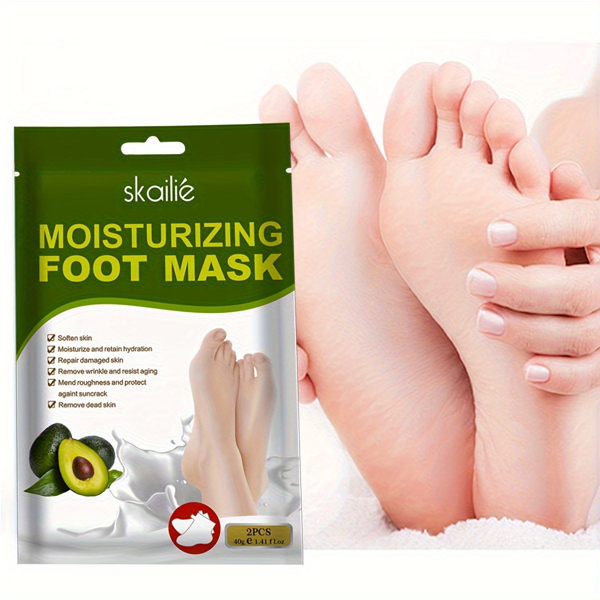 2Pcs Milk Bamboo Vinegar Dead Skin Remove Foot Skin Smooth