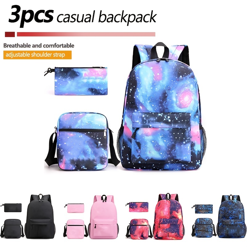Galaxy Crossbody Bag for Women Men, Space Stars Nebula Messenger Bag  Lightweight Sling Purse Portable Daypack Waterproof Shoulder Bag for Sport  Travel