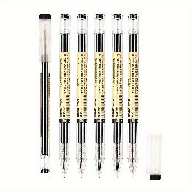 6 Pieces Metal Ballpoint Pens Cute Pendant Gel Ink Pen Fine Point Black Ink Pen  for Journaling, Writing, Drawing Office Home School Stationery, Party  Decoration Pen, 0.35 mm, 0.5 mm 