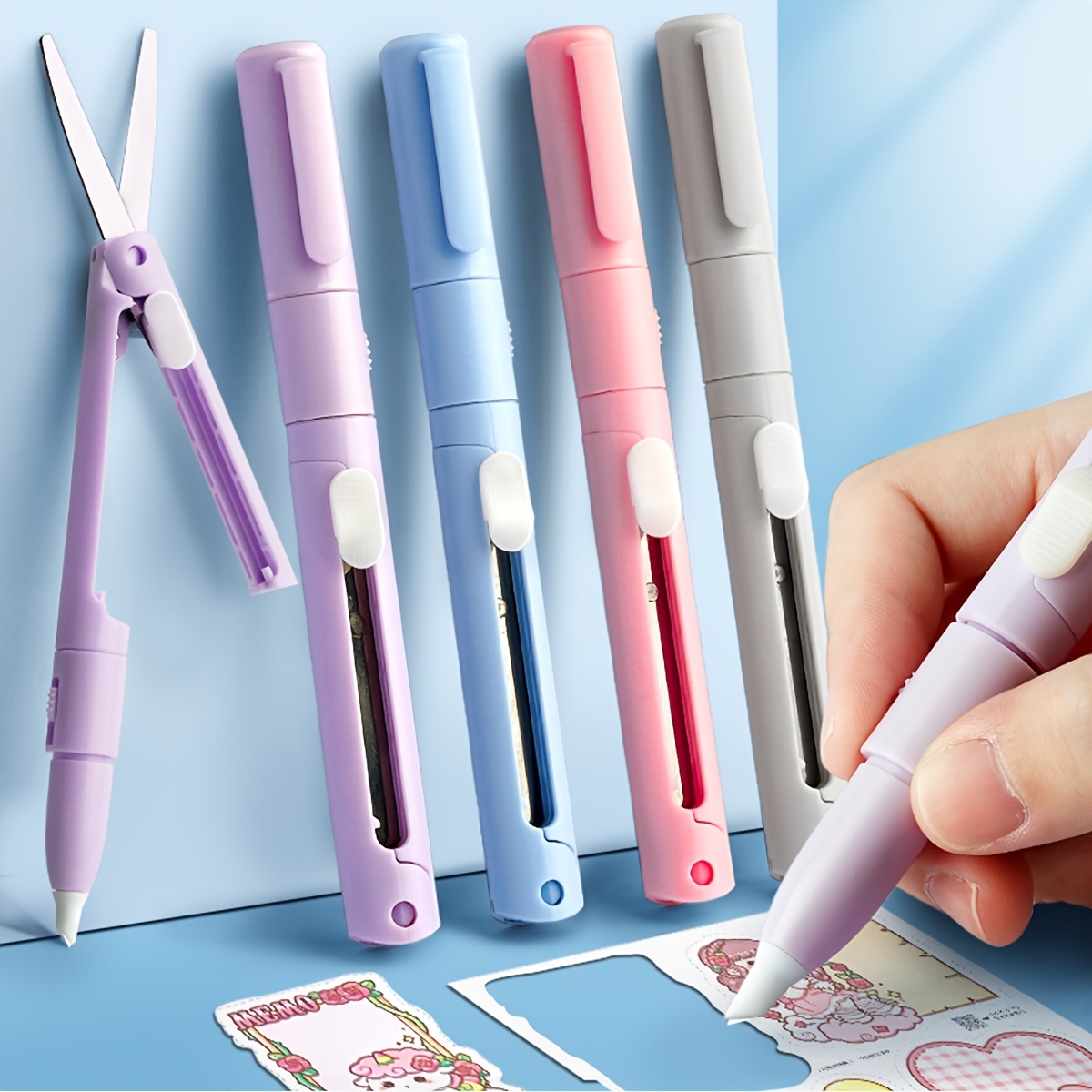 Paper Cutting, Cutting Tools, Paper Cutter, Cutting Pen, Pen Cutter,  Retractable Pen, Sticker Cutter, Washi Tape Cutter, Nature Themes 