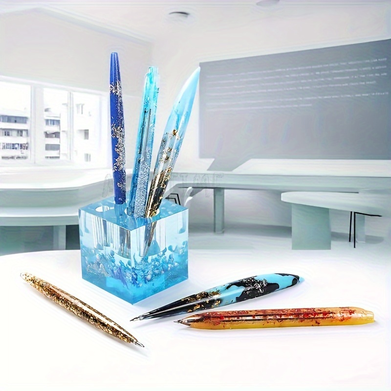 Transparent UV Resin Epoxy Resin Casting Mold Handmade Ballpoint Pen  Penholder Silicone Mold DIY Art Craft Jewelry Making Tool - AliExpress