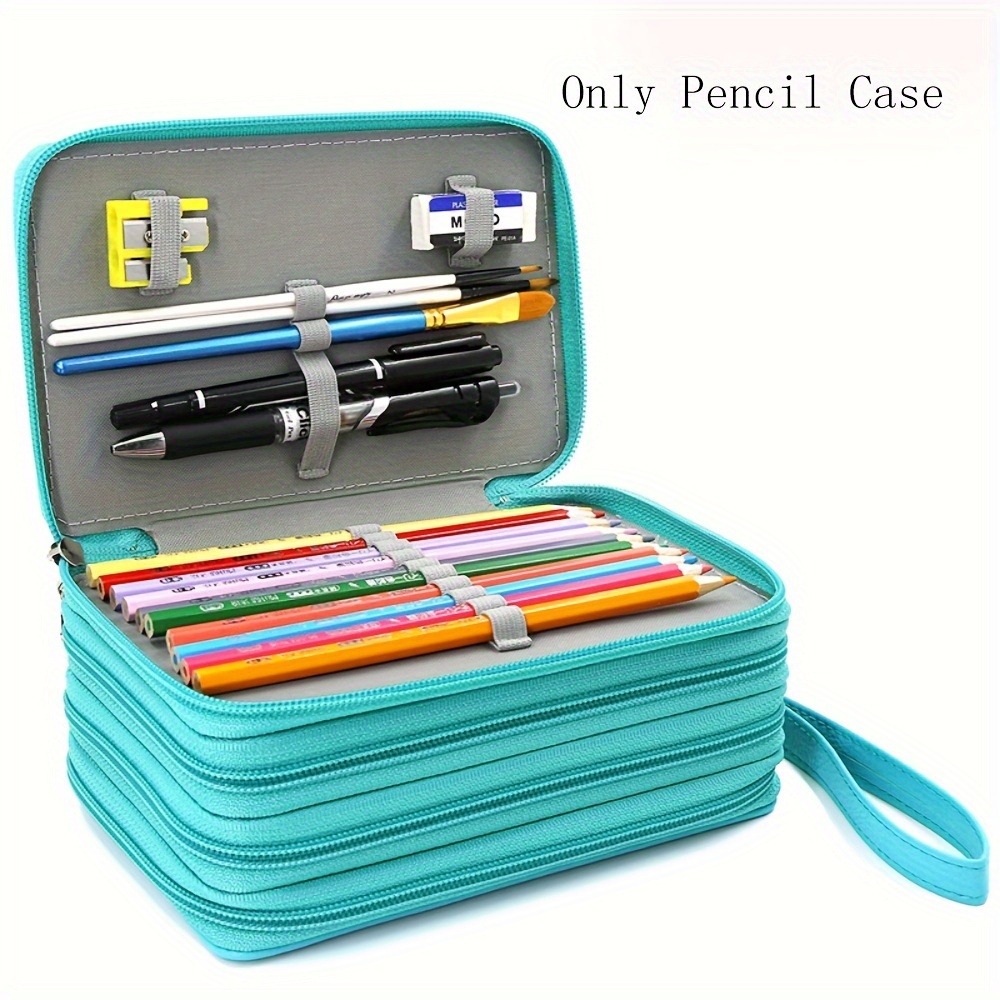 72/216 Holes School Big Pencil Case Aesthetic Pu Faux - Temu