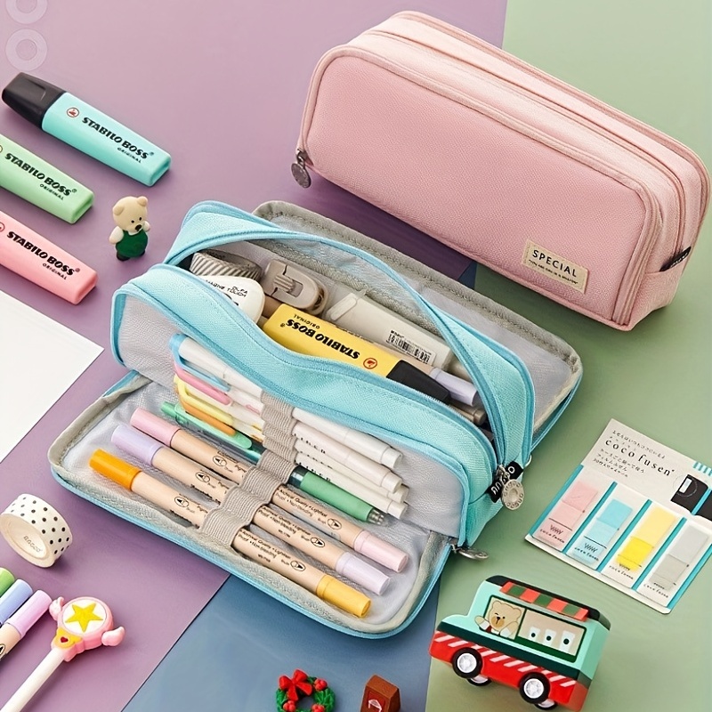 pure color personalised korean pencil case