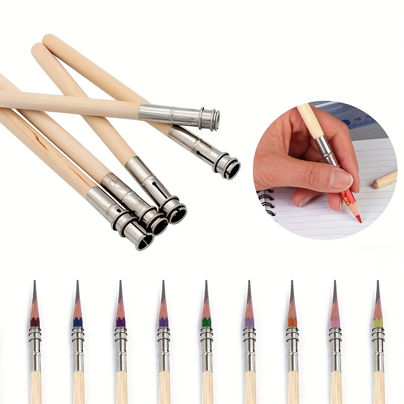 15 Pcs Portable Pencil Extenders Adjustable Pencil Extender Holder  Stationery
