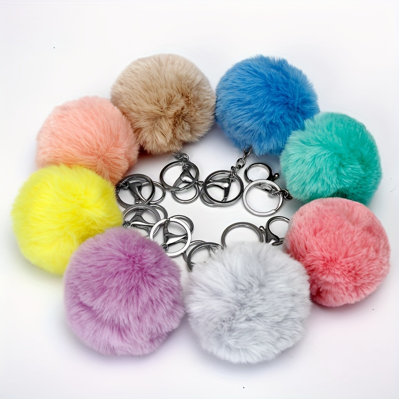 Just 4 Fashion Cute Penguin Fur Ball Keychain