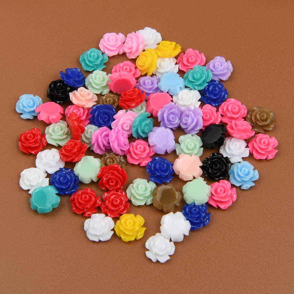 Mixed Color Leopard Print Silicone Round Beads Rose Flower - Temu