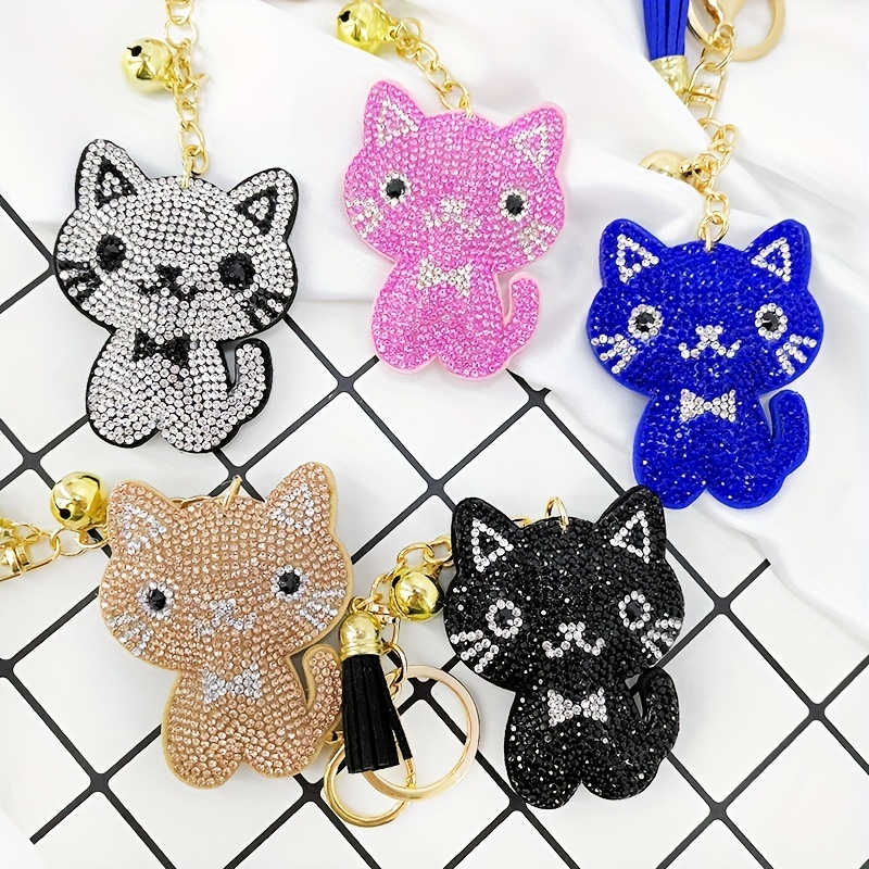 Accessories, Adorable Bunny Keychain And Bag Charm In Da Print With  Swarovski Crystal