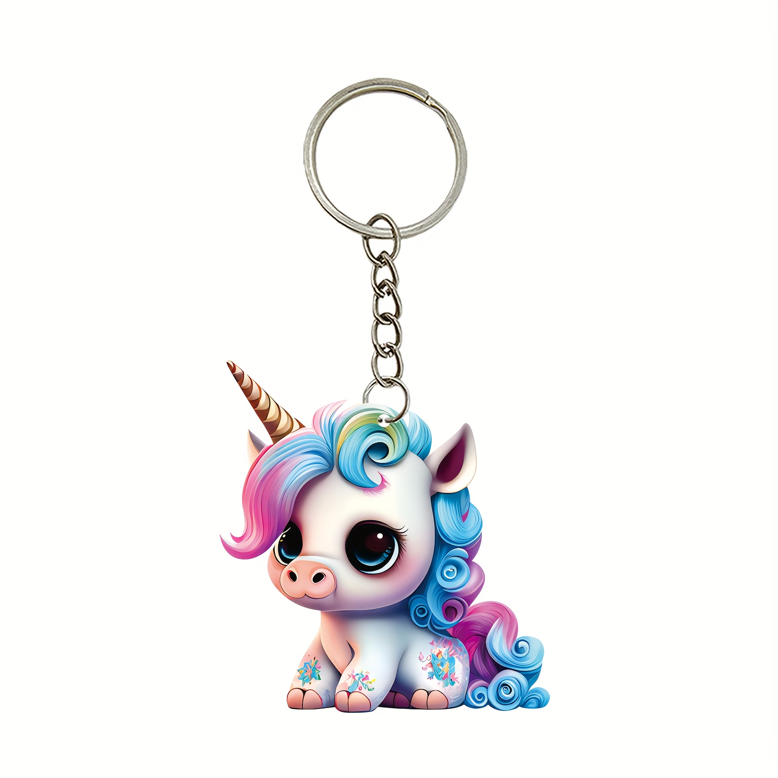 Car Key Chain Unicorn Keychain Pendant Ornament Cute Doll - Temu